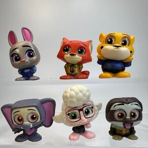Disney Doorables ZOOTOPIA Judy Hopps Nick Wilde Flash COMPLETE Series 9 Set of 6